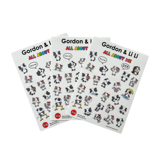 The Gordon & Li Li All About Me Sticker Sheet
