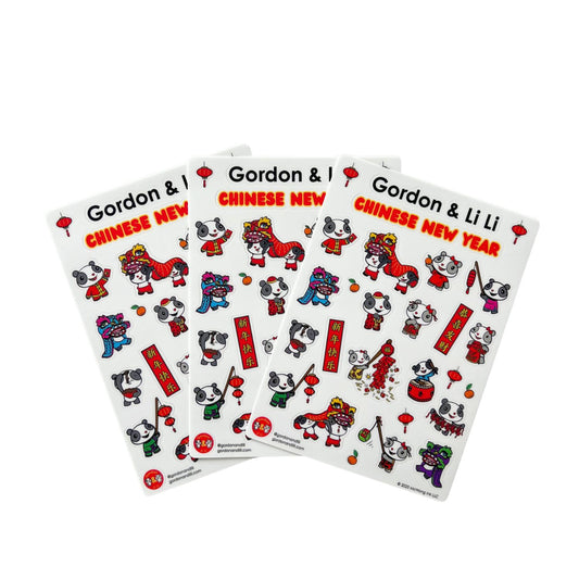 The Gordon & Li Li Chinese New Year Sticker Sheet
