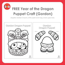 Load image into Gallery viewer, Year of the Dragon Puppet Craft

