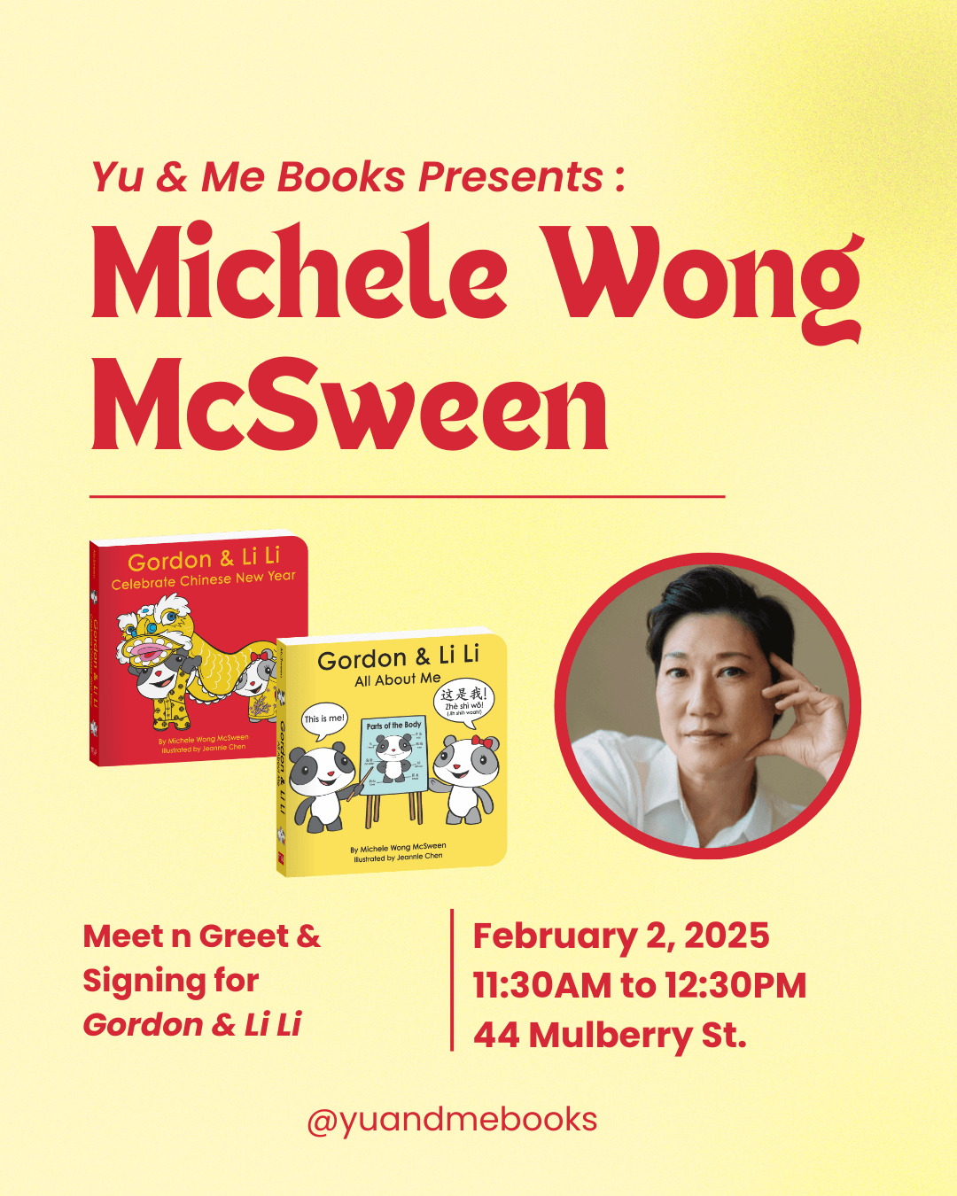 Lunar New Year Storytime + Book Signing at Yu & Me Books