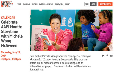 Celebrate AAPI Month: Storytime with Michele Wong McSween