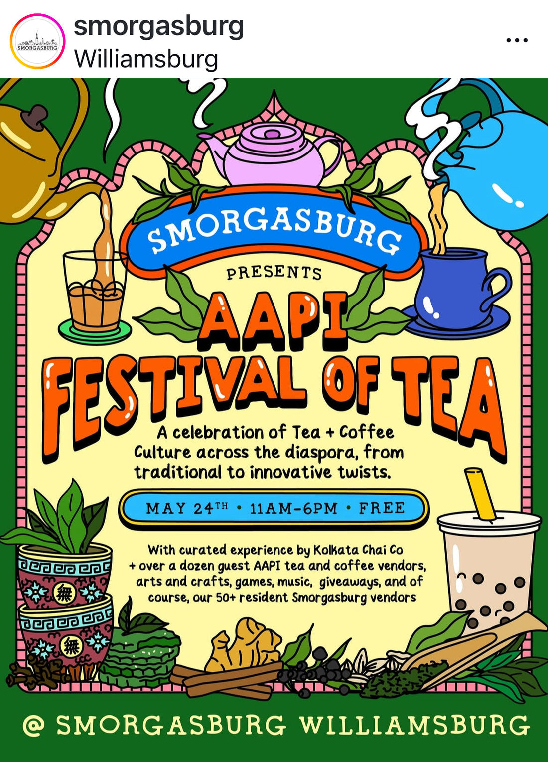 Smorgasburg - AAPI Festival of Tea