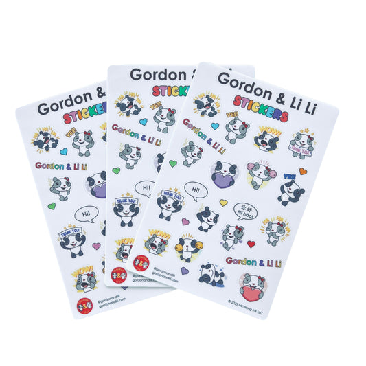 The Gordon & Li Li Emoji Sticker Sheet