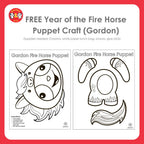 Year of the Fire Horse Puppet Craft