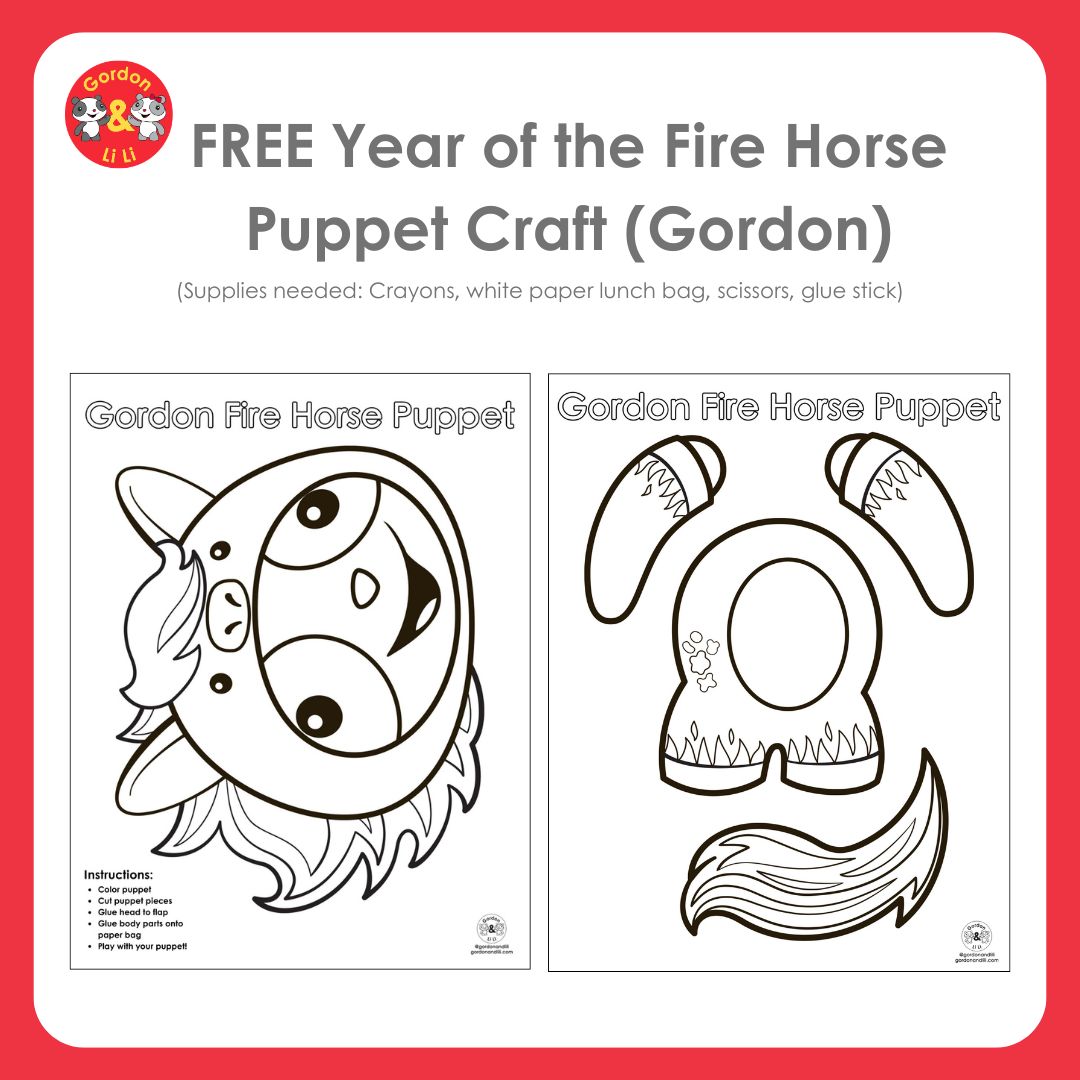 Year of the Fire Horse Puppet Craft