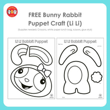 Load image into Gallery viewer, Gordon &amp; Li Li Bunny Rabbit Puppet Craft
