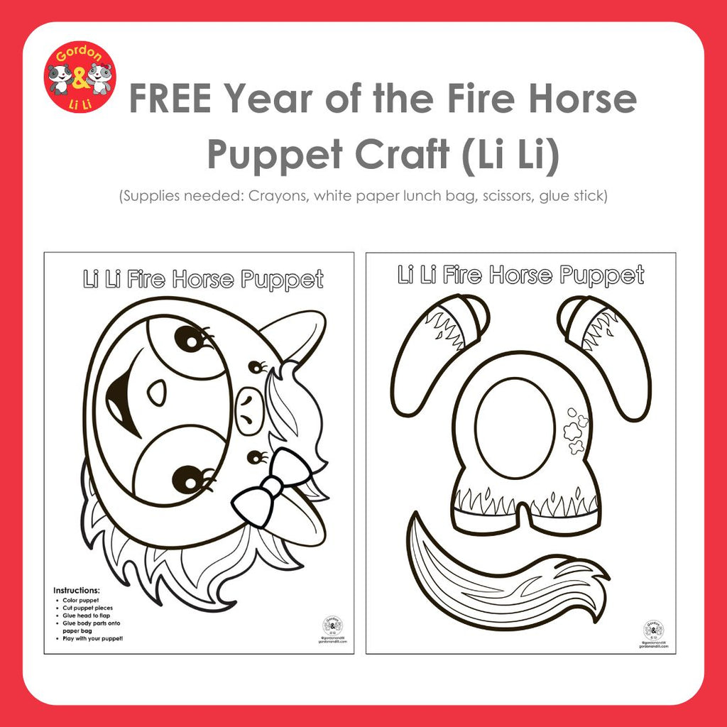 Year of the Fire Horse Puppet Craft