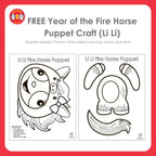 Year of the Fire Horse Puppet Craft