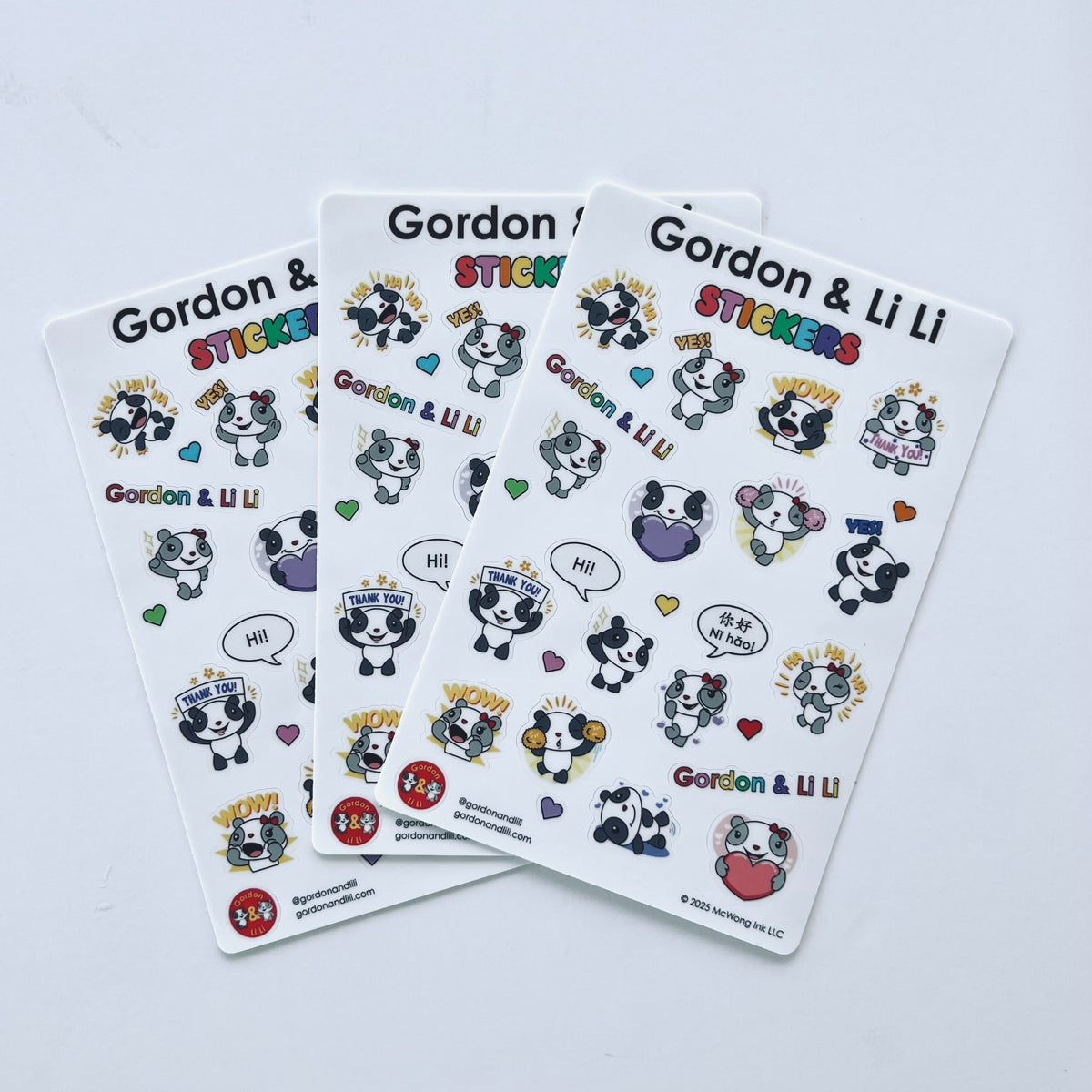 The Gordon & Li Li Emoji Sticker Sheet
