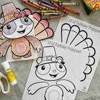 Turkey Puppet Printables
